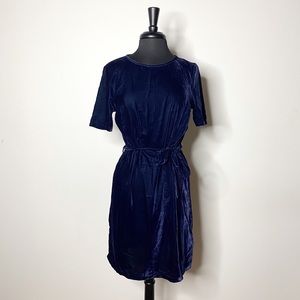 ASOS Velvet Tie-Waist Dress